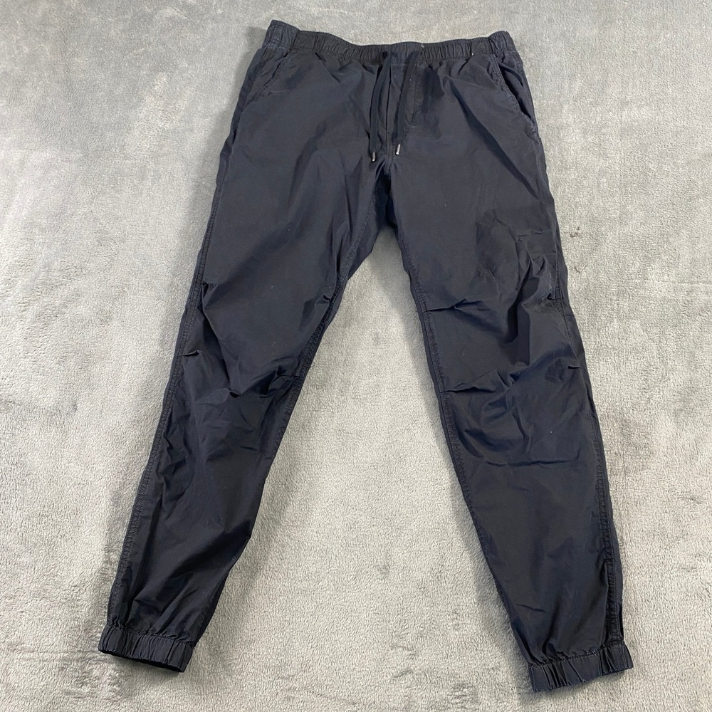 American Eagle Jogger Pants Mens M Tall Black Next Level Flex Drawstring Cotton